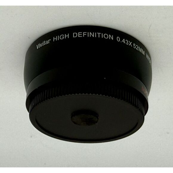 Vivitar High Definition 0.43 x 52MM Wide Angle Lens Macro Japan Optics With Case - Picture 3 of 5